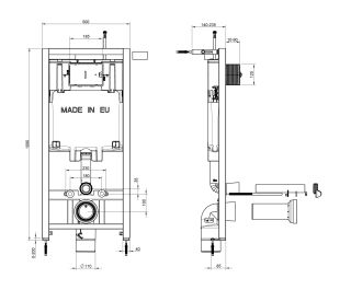 Система инсталляции  Jacob Delafon E29025-NF